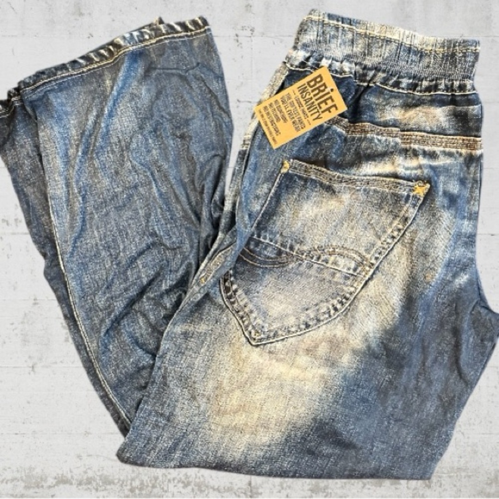 Unisex Blue Jean Lounge/Pajama Pants lightweight breathable
